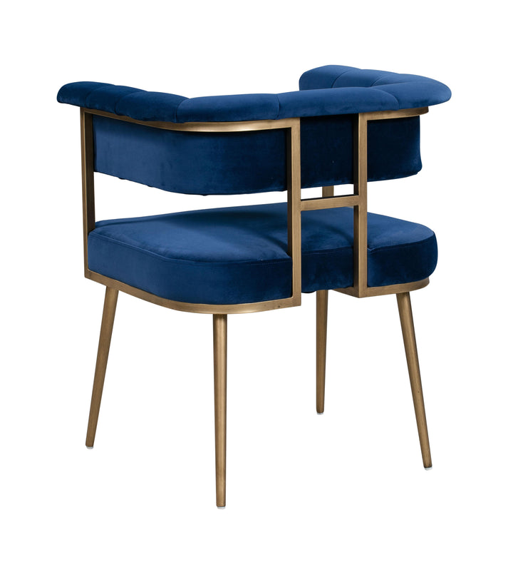 American Home Furniture | TOV Furniture - Astrid Navy Velvet Chair
