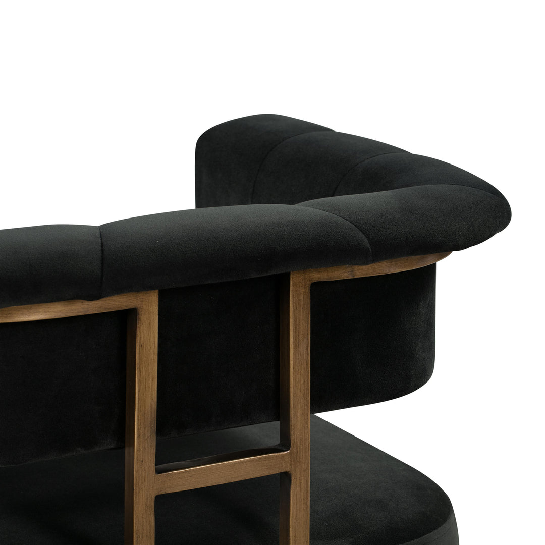 American Home Furniture | TOV Furniture - Astrid Grey Velvet Counter Stool