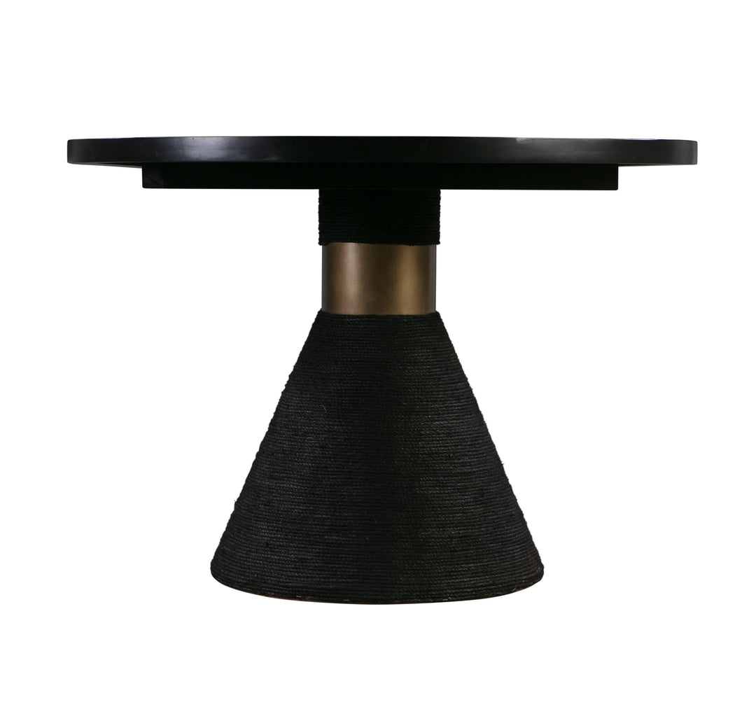 American Home Furniture | TOV Furniture - Rishi Black Rope Oval Table