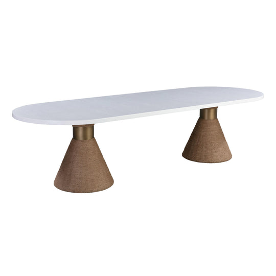 TOV Furniture Rishi Natural Rope Oval Table DINING TABLES