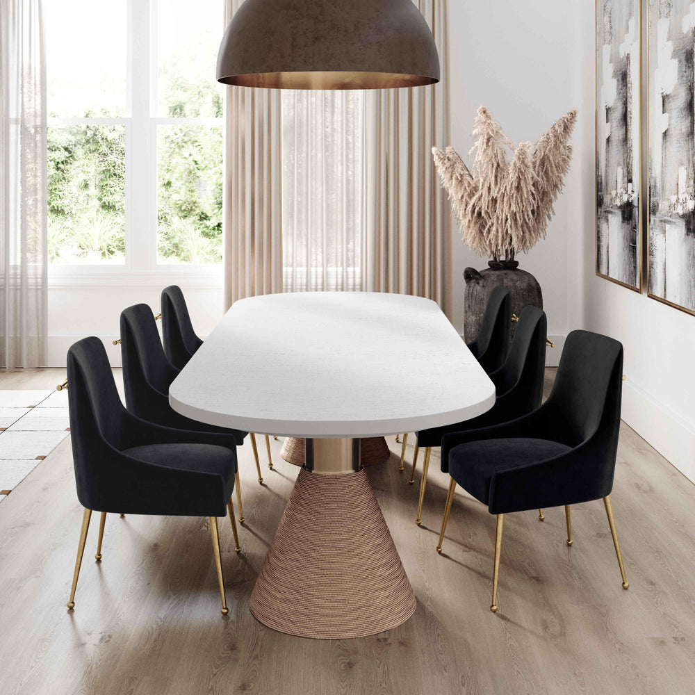 American Home Furniture | TOV Furniture - Rishi Natural Rope Oval Table