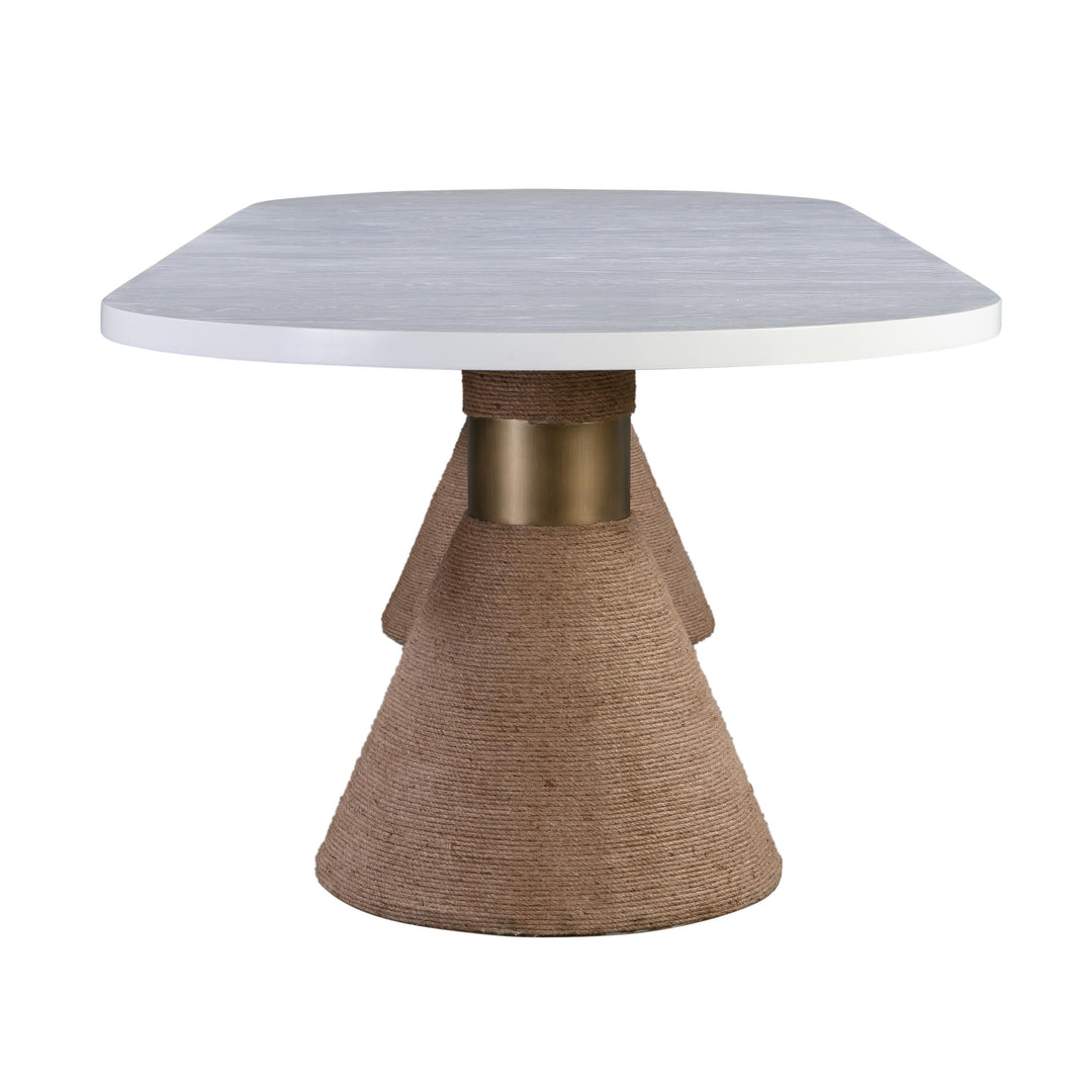 American Home Furniture | TOV Furniture - Rishi Natural Rope Oval Table