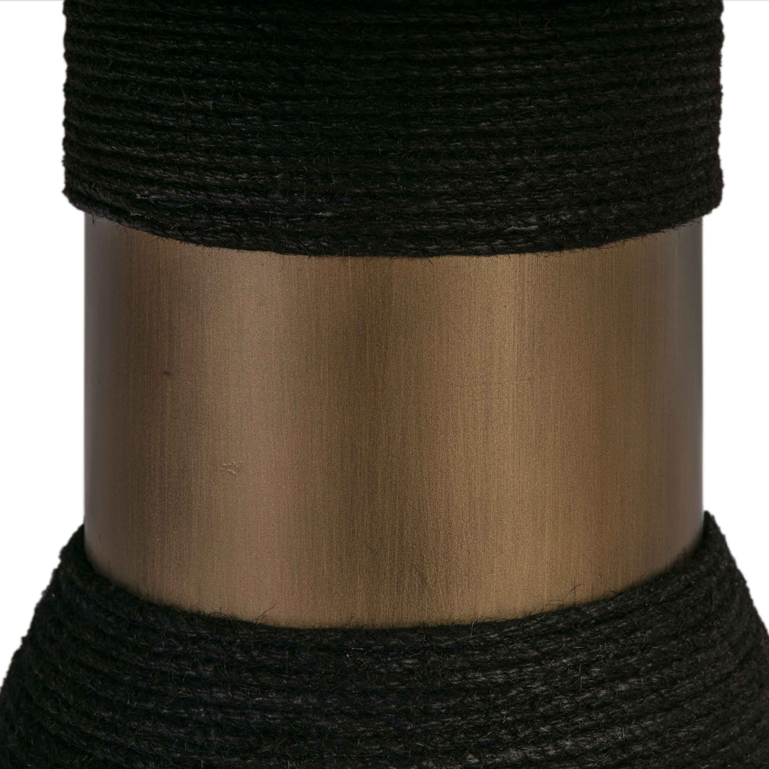 American Home Furniture | TOV Furniture - Rishi Black Rope Round Table