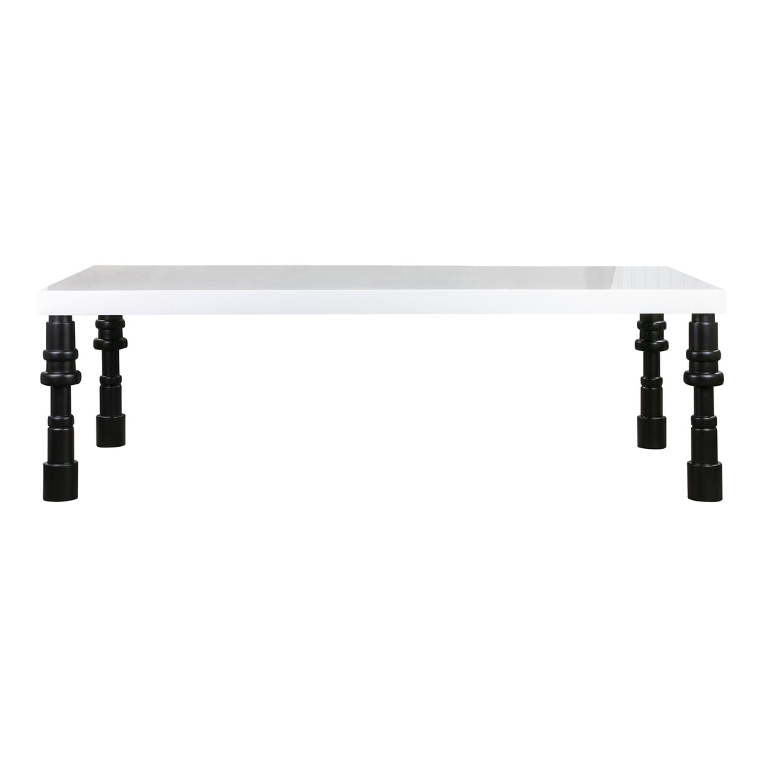 American Home Furniture | TOV Furniture - Spindle Gloss Lacquer Dining Table