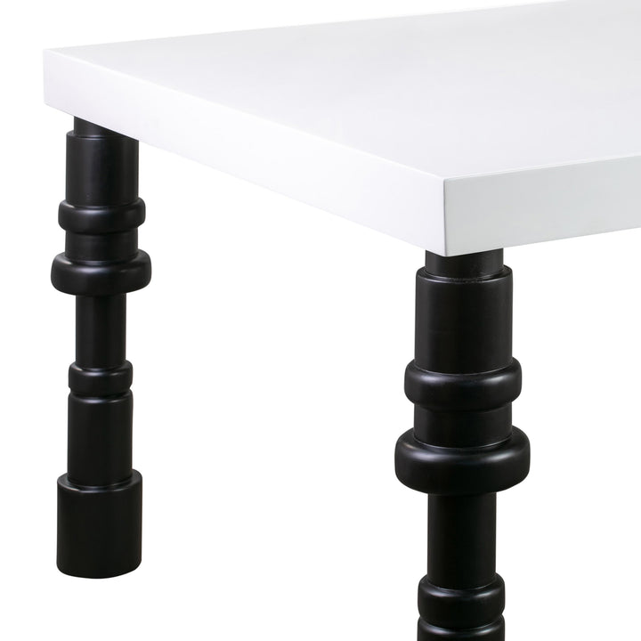 American Home Furniture | TOV Furniture - Spindle Gloss Lacquer Dining Table