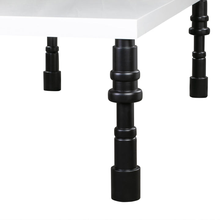American Home Furniture | TOV Furniture - Spindle Gloss Lacquer Dining Table
