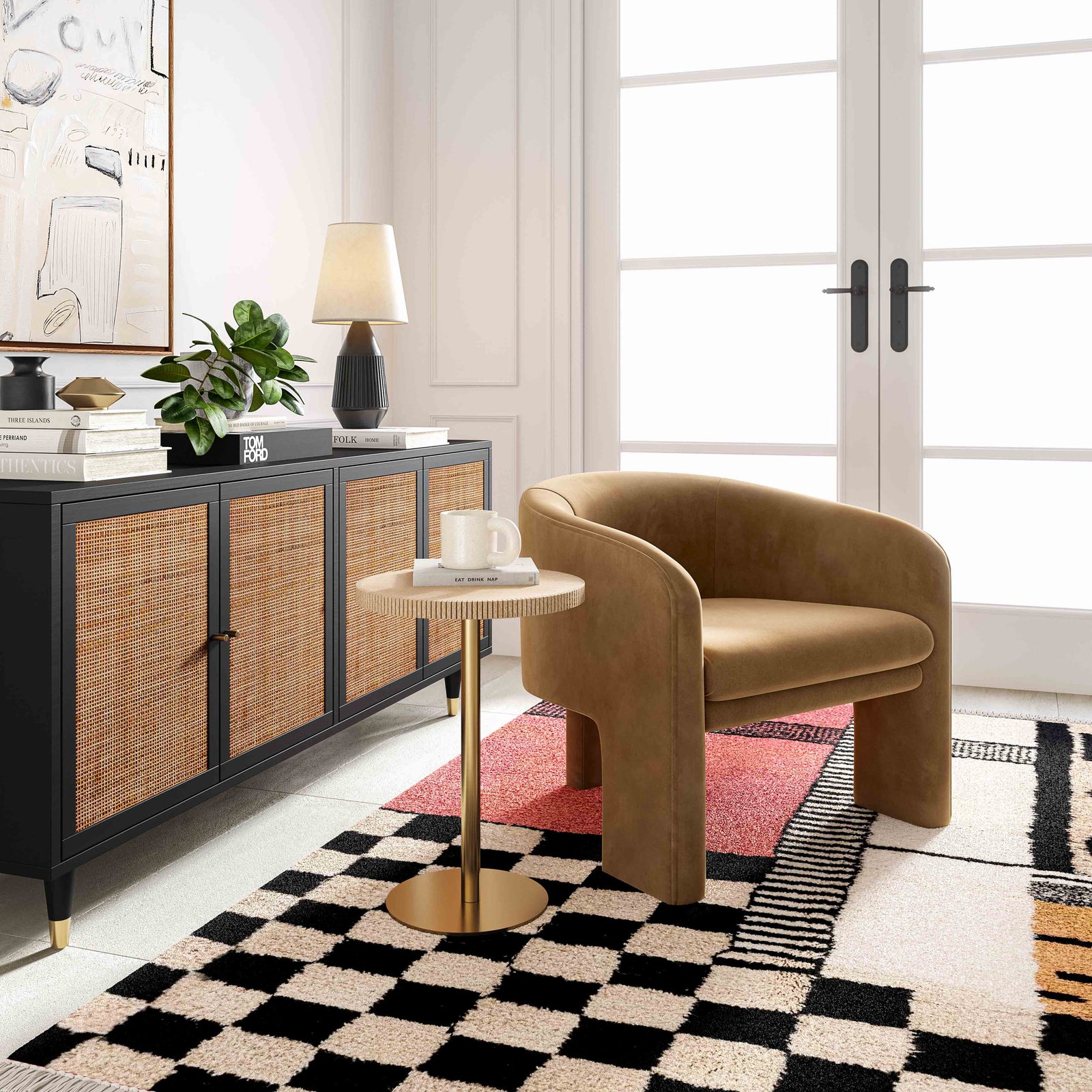 TOV Furniture Sierra Noir Sideboard CABINETS