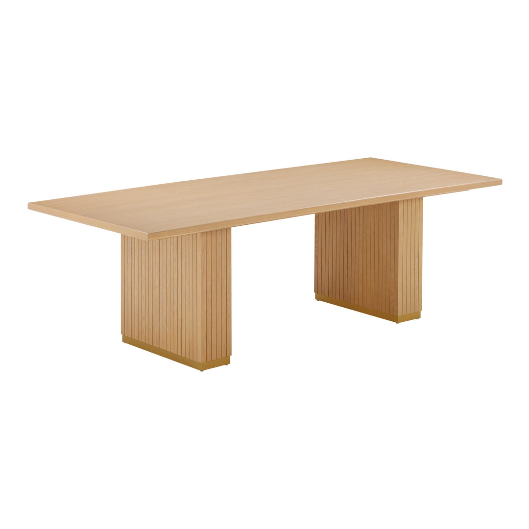 American Home Furniture | TOV Furniture - Chelsea Natural Oak Wood Rectangular Dining Table