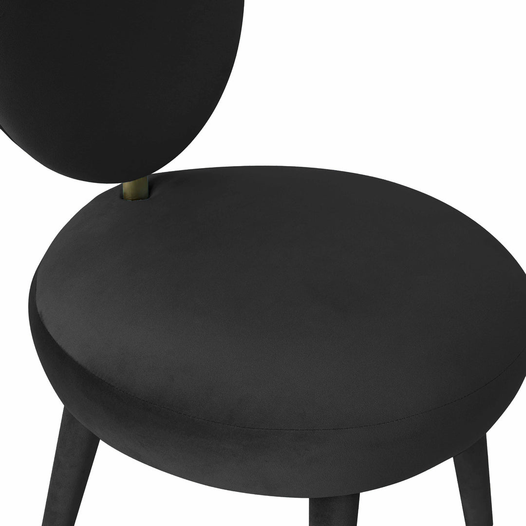 American Home Furniture | TOV Furniture - Kylie Black Velvet Dining Chair