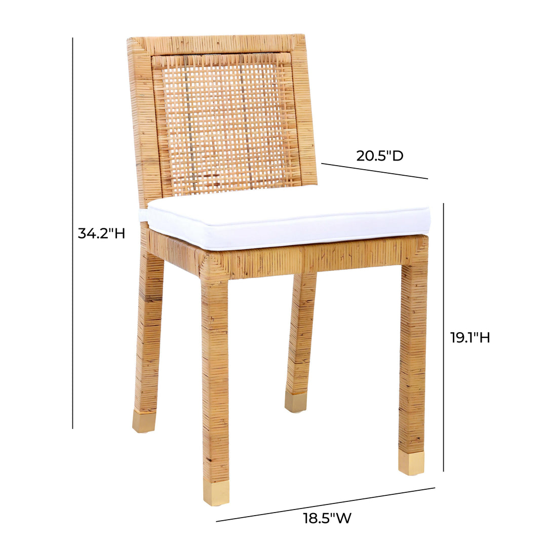 TOV Furniture Amara Rattan Dining Chair - Set of 2 DINING CHAIRS