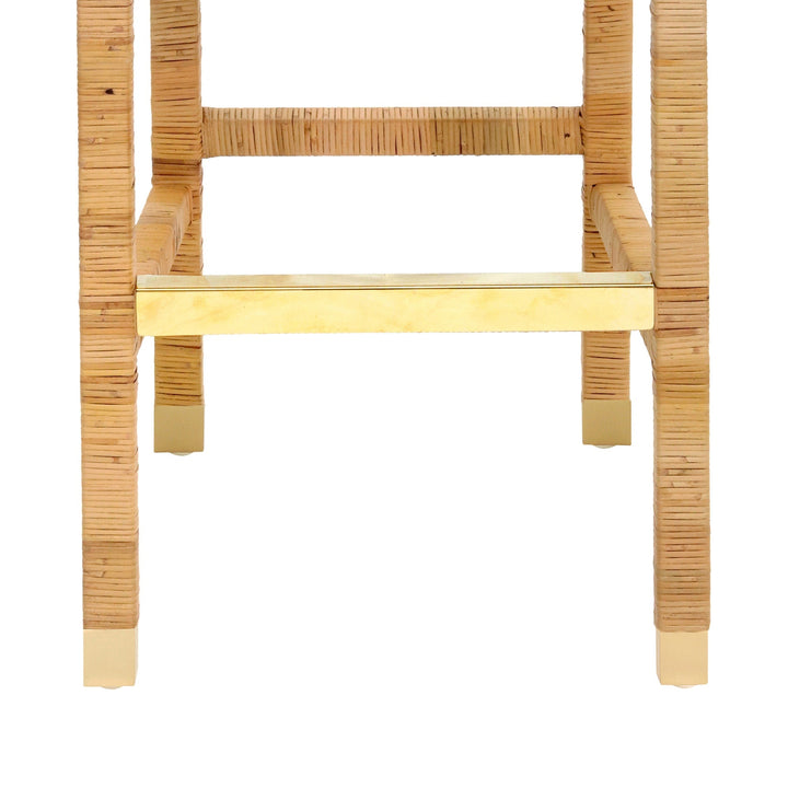 TOV Furniture Amara Rattan Bar Stool OTTOMANS, POUFS, + STOOLS
