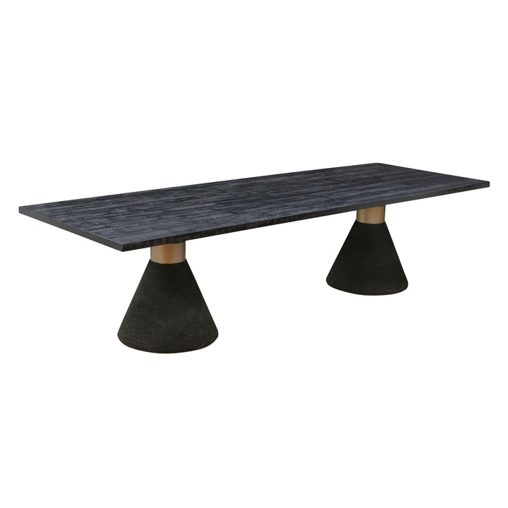 American Home Furniture | TOV Furniture - Rishi Black Rope Rectangular Table