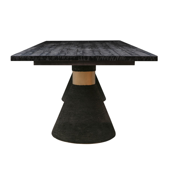 American Home Furniture | TOV Furniture - Rishi Black Rope Rectangular Table