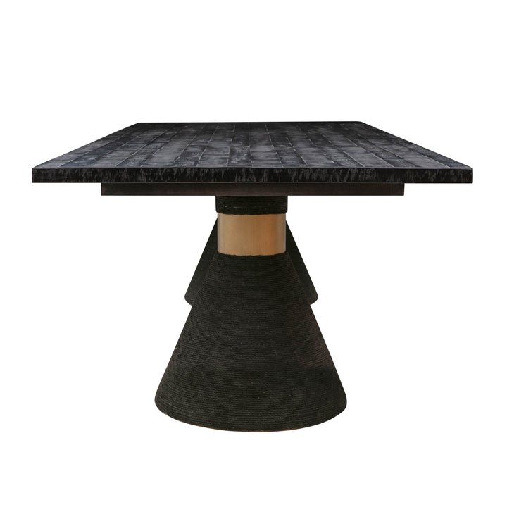 TOV Furniture Rishi Black Rope Rectangular Table DINING TABLES