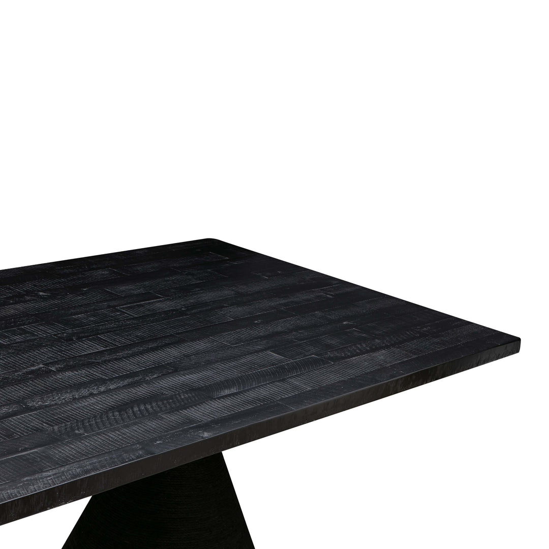 American Home Furniture | TOV Furniture - Rishi Black Rope Rectangular Table