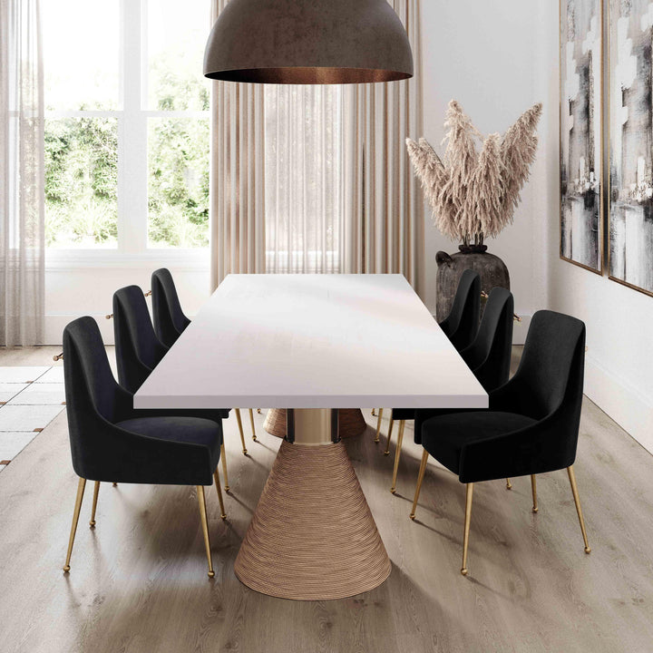 American Home Furniture | TOV Furniture - Rishi Natural Rope Rectangular Table