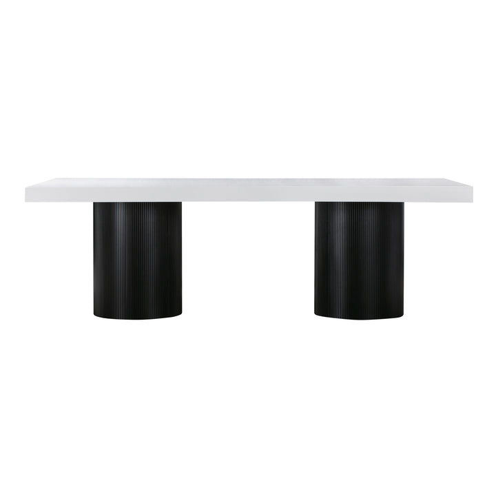 American Home Furniture | TOV Furniture - Nova White Lacquer Dining Table