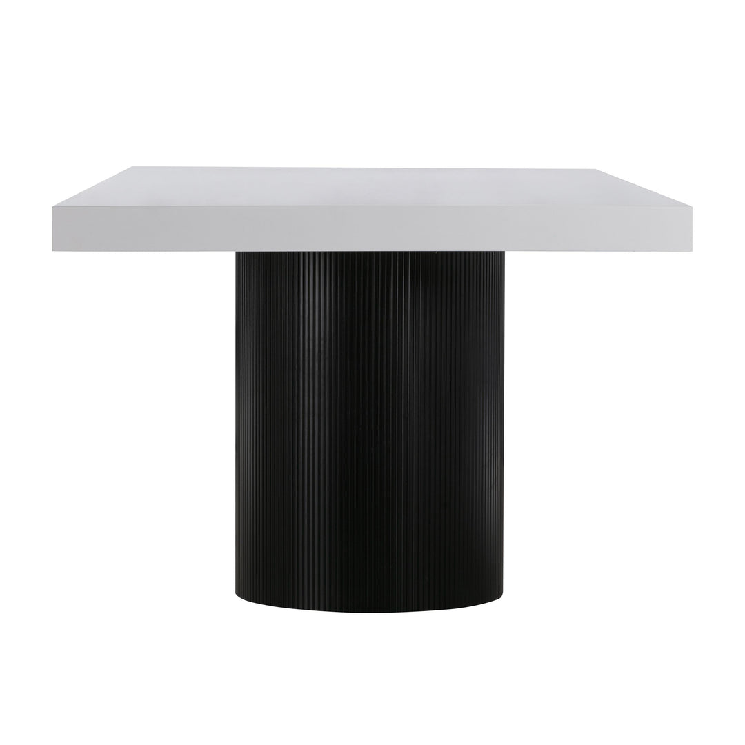 American Home Furniture | TOV Furniture - Nova White Lacquer Dining Table