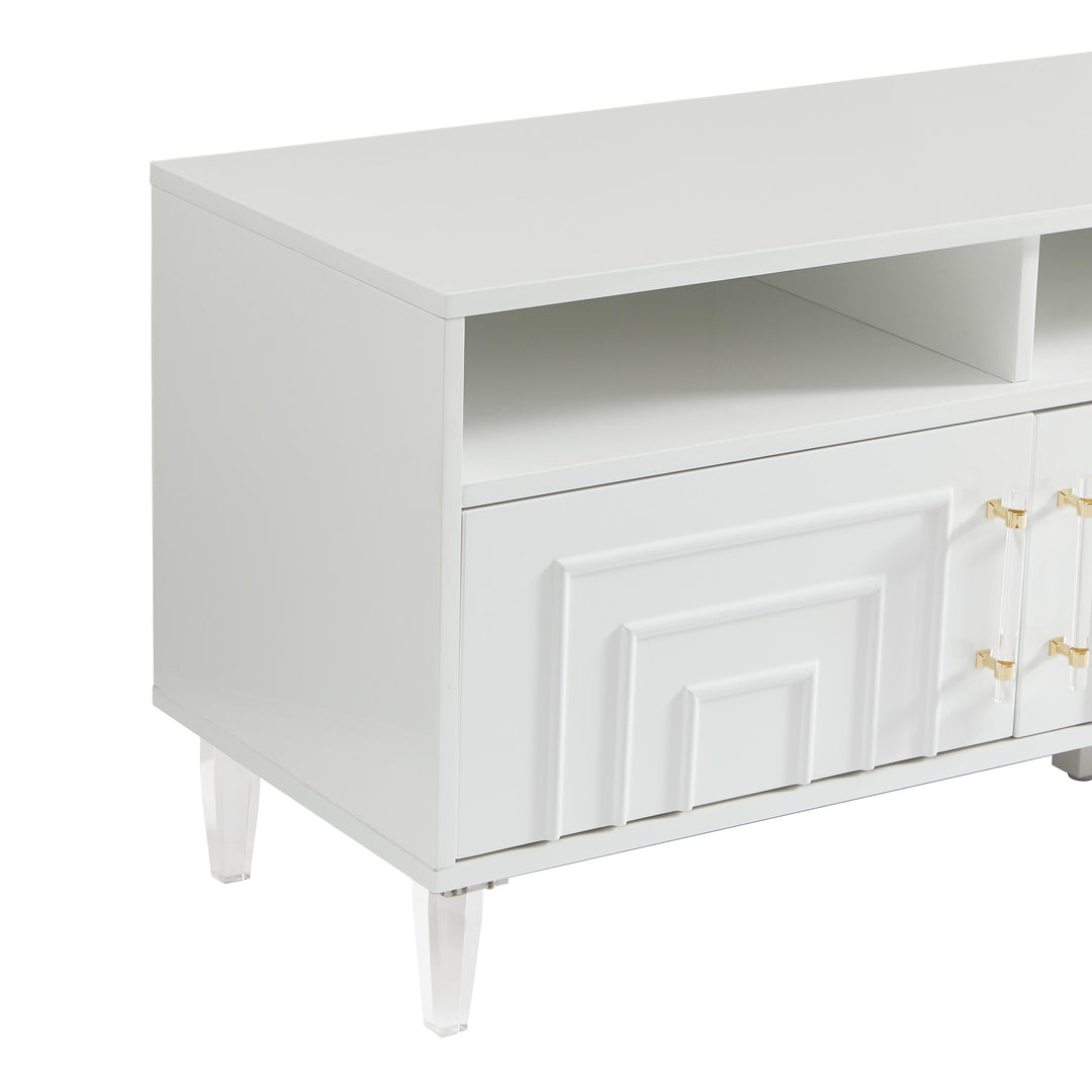 American Home Furniture | TOV Furniture - Famke White Media Console