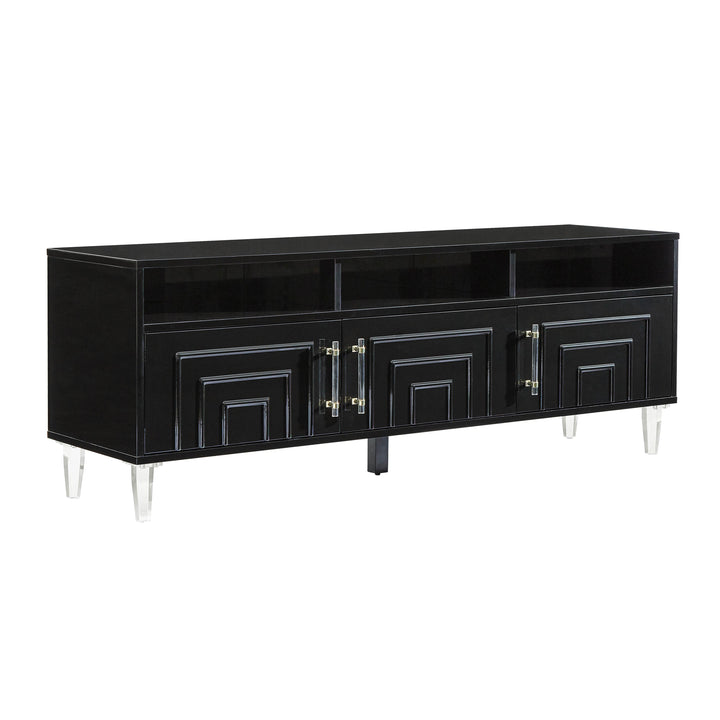 American Home Furniture | TOV Furniture - Famke Black Media Console