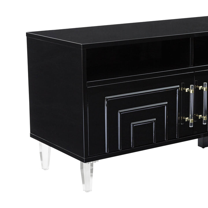 American Home Furniture | TOV Furniture - Famke Black Media Console