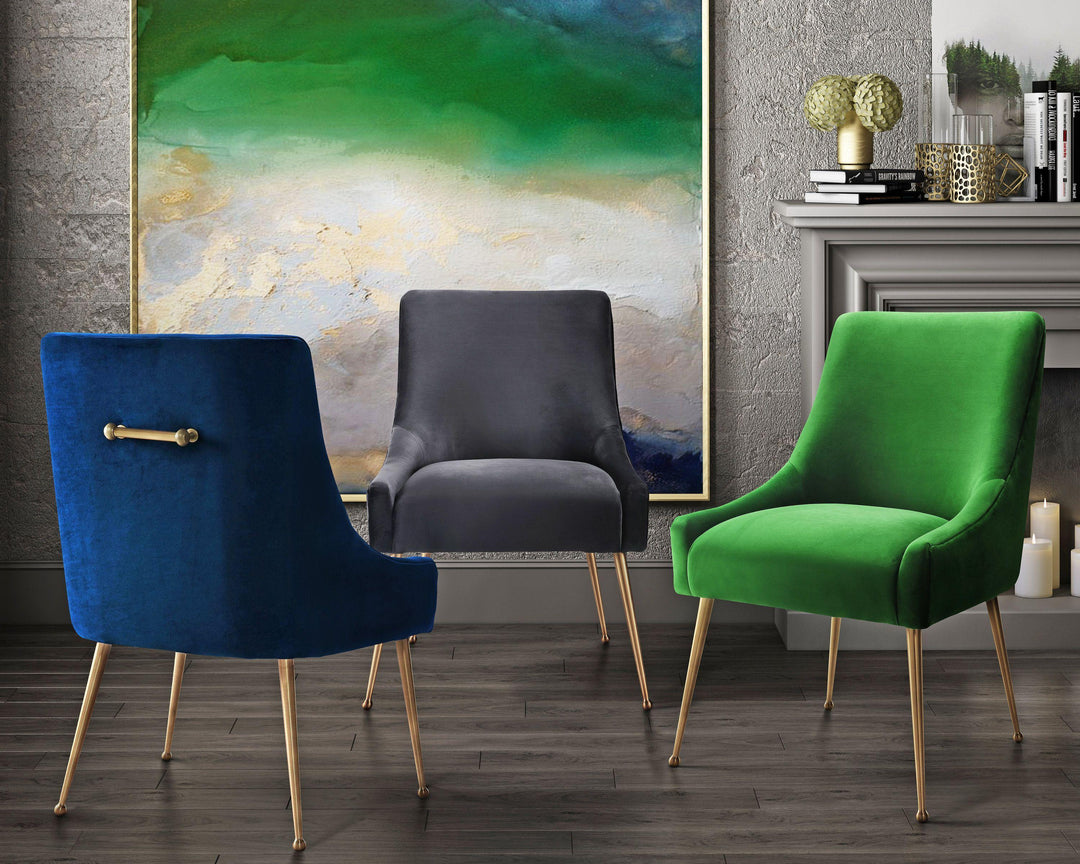 American Home Furniture | TOV Furniture - Beatrix Green Velvet Side Chair