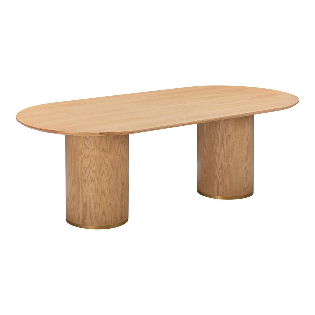 American Home Furniture | TOV Furniture - Brandy Natural Ash Wood Oval Dining Table