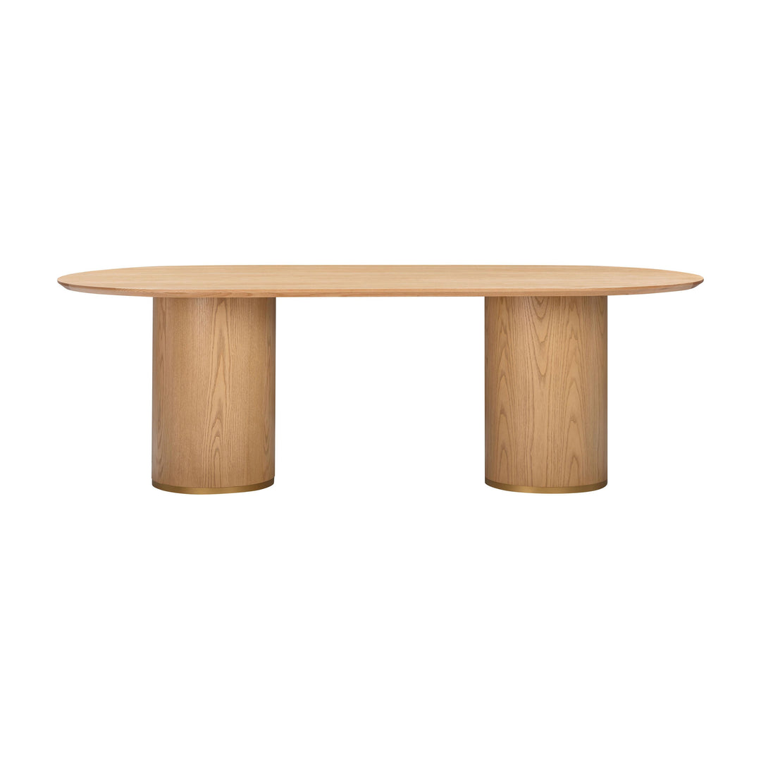 TOV Furniture Brandy Natural Ash Wood Oval Dining Table DINING TABLES