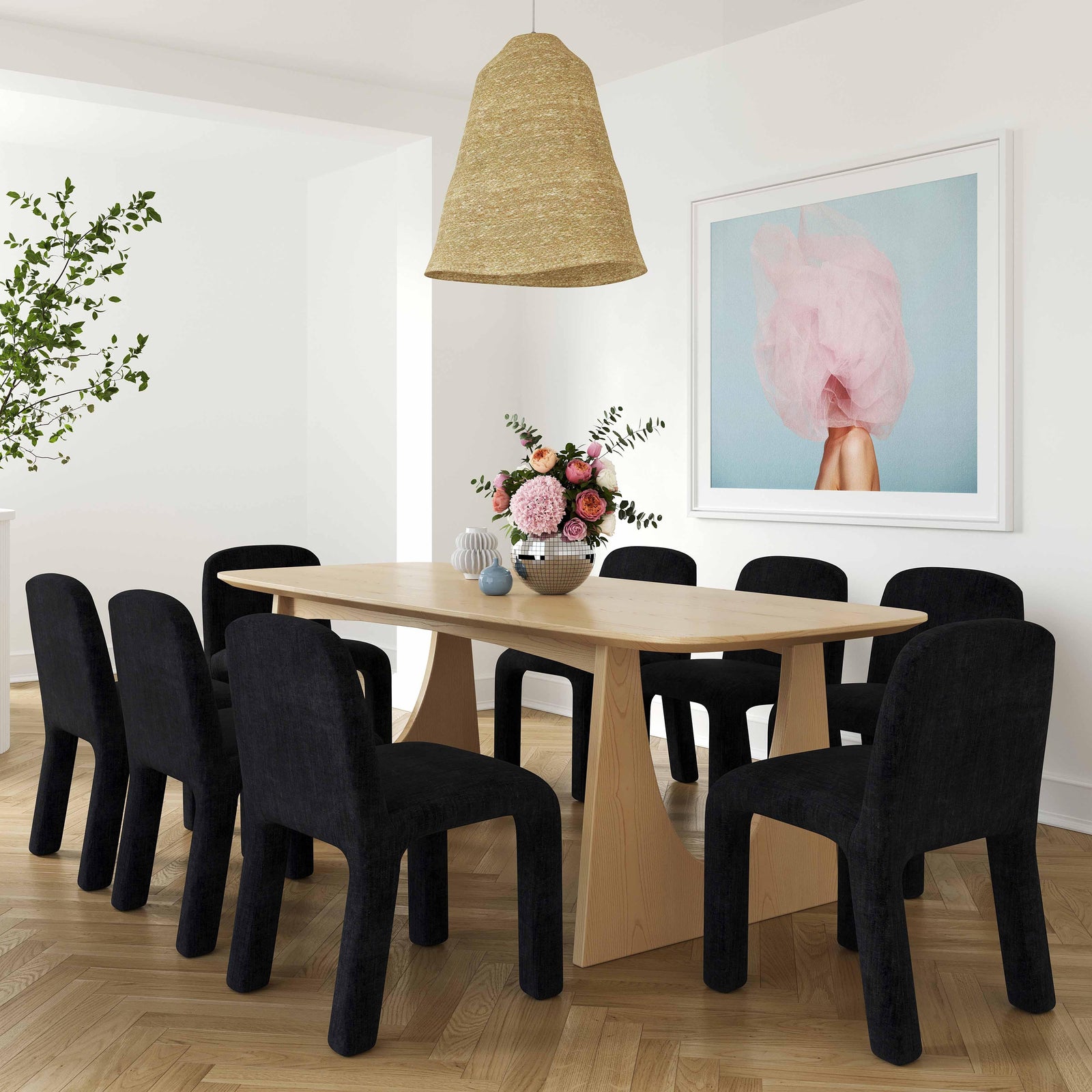 TOV Furniture Cybill Natural Ash Dining Table DINING TABLES