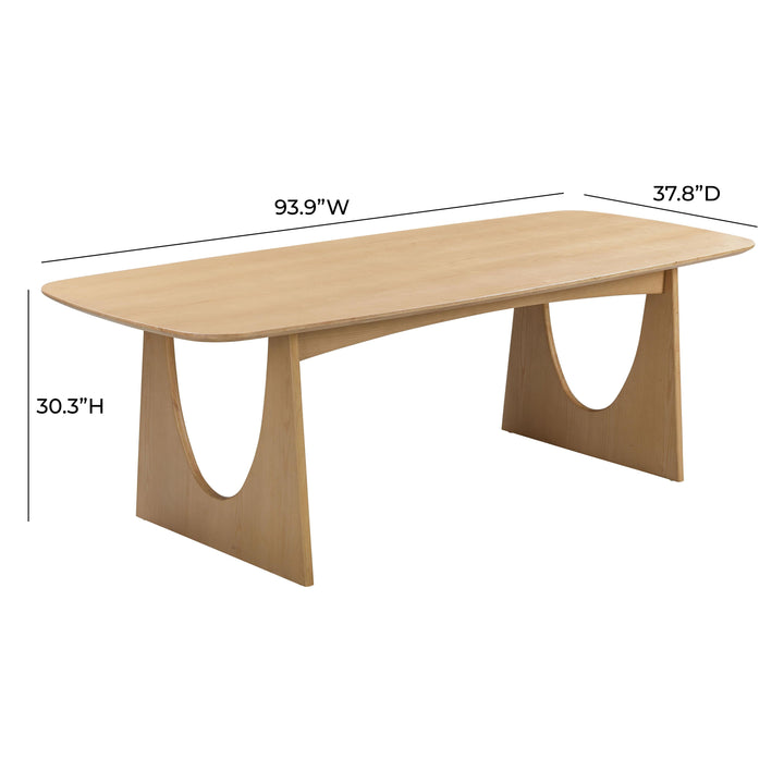 TOV Furniture Cybill Natural Ash Dining Table DINING TABLES