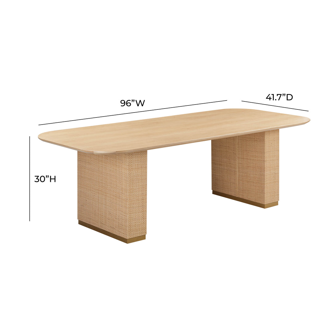 American Home Furniture | TOV Furniture - Akiba 96" Rectangular Dining Table