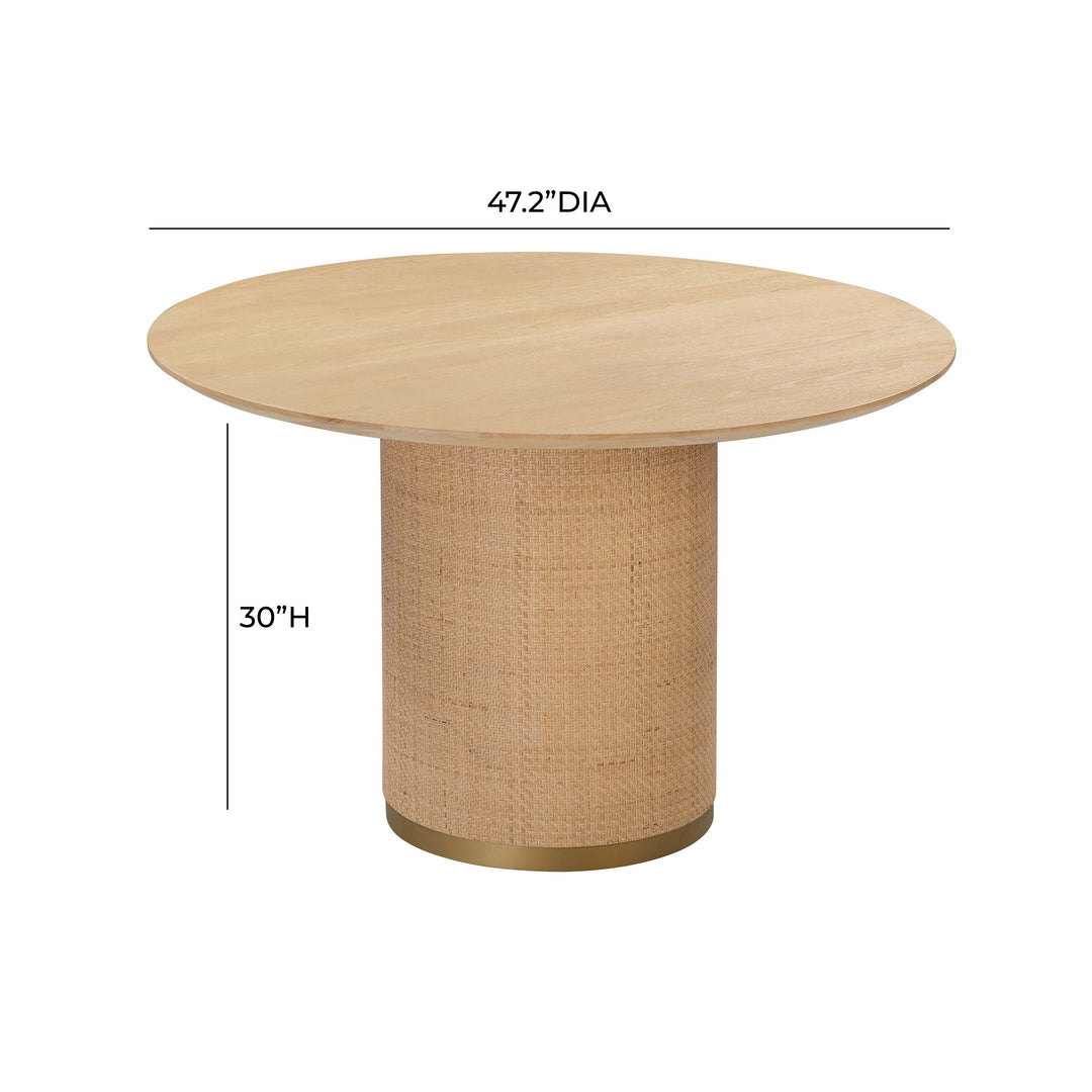 American Home Furniture | TOV Furniture - Akiba 49" Round Dining Table