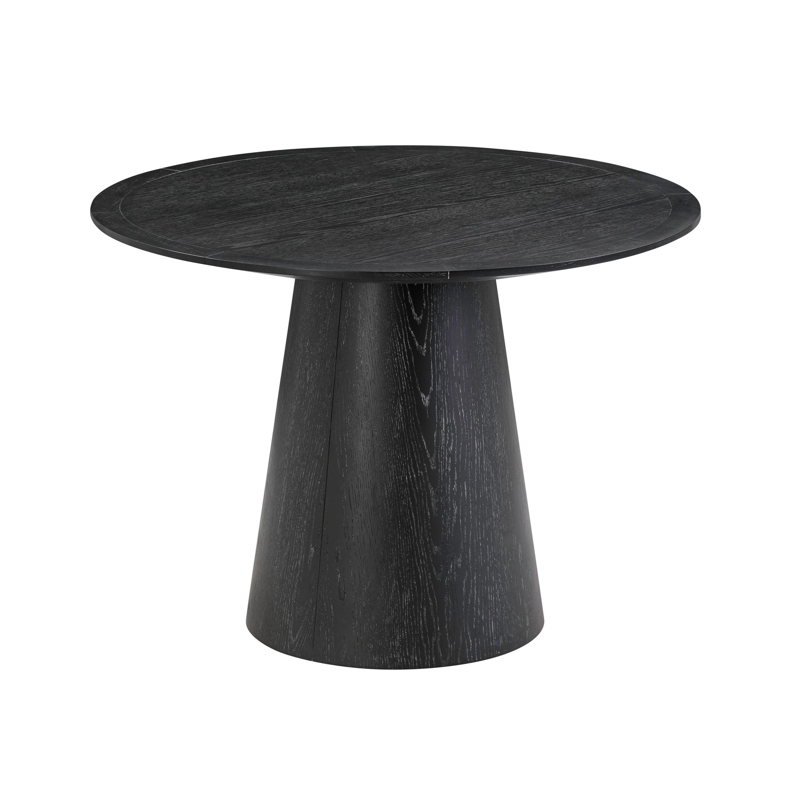 TOV Furniture Sahara Black Oak Round Dining Table DINING TABLES