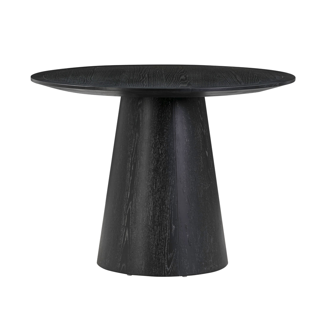 American Home Furniture | TOV Furniture - Sahara Black Oak Round Dining Table