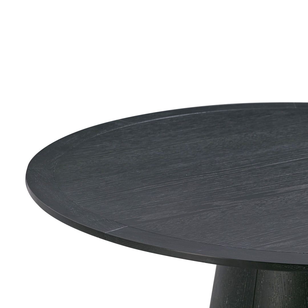 TOV Furniture Sahara Black Oak Round Dining Table DINING TABLES