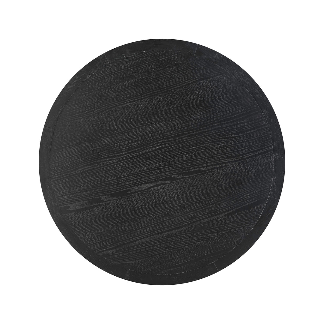 American Home Furniture | TOV Furniture - Sahara Black Oak Round Dining Table