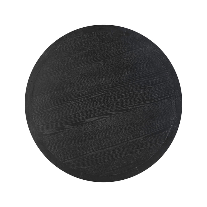 TOV Furniture Sahara Black Oak Round Dining Table DINING TABLES
