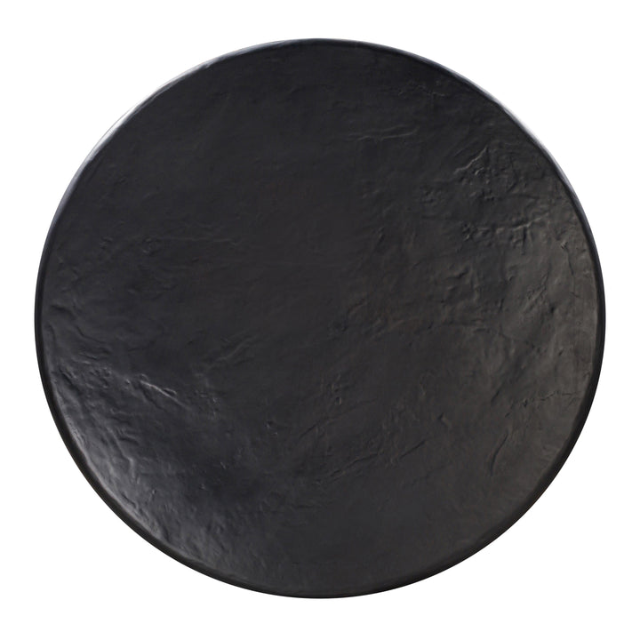 TOV Furniture Elika Black Faux Plaster Round Dining Table OUTDOOR DINING TABLES