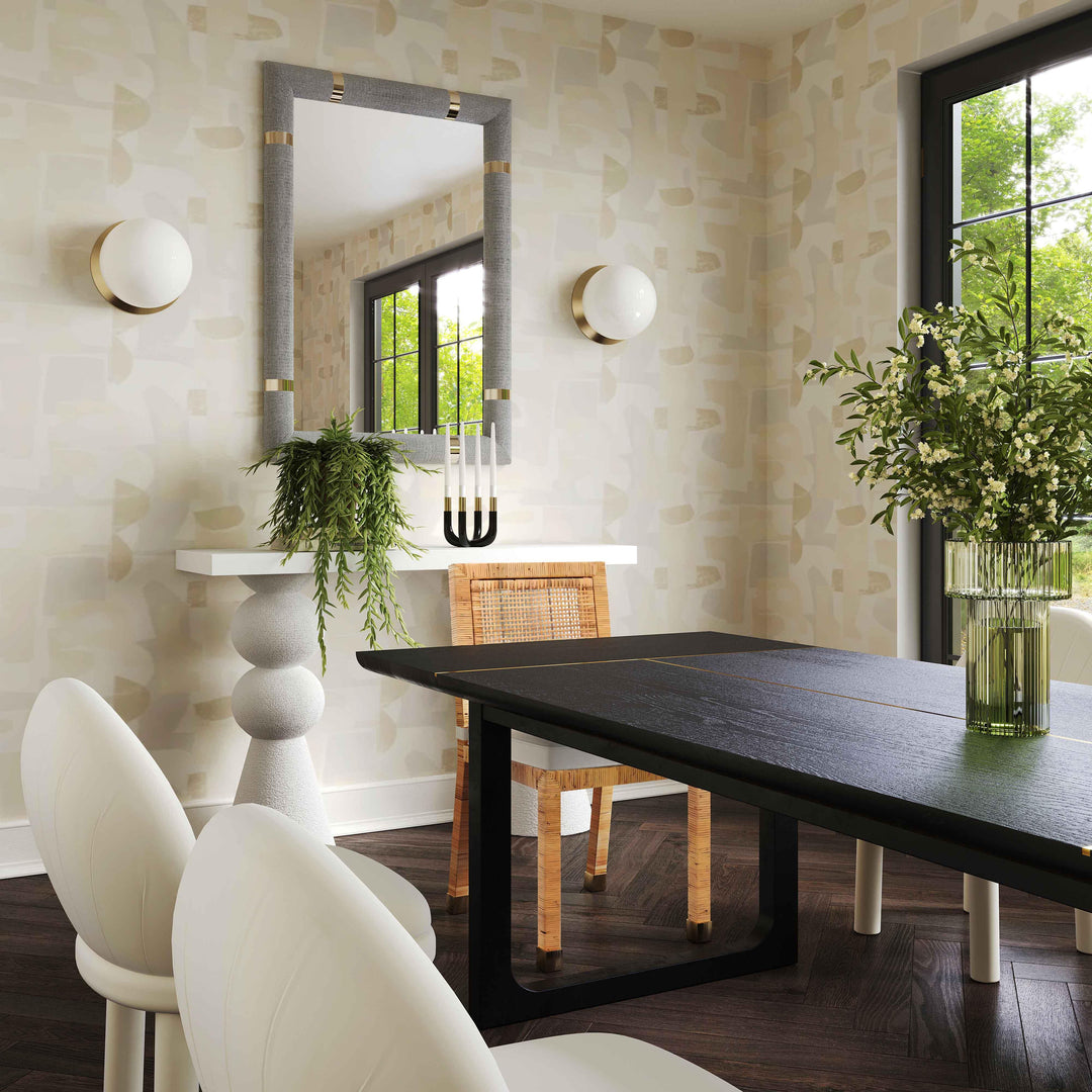 American Home Furniture | TOV Furniture - Shiloh Black Ash Rectangular Dining Table