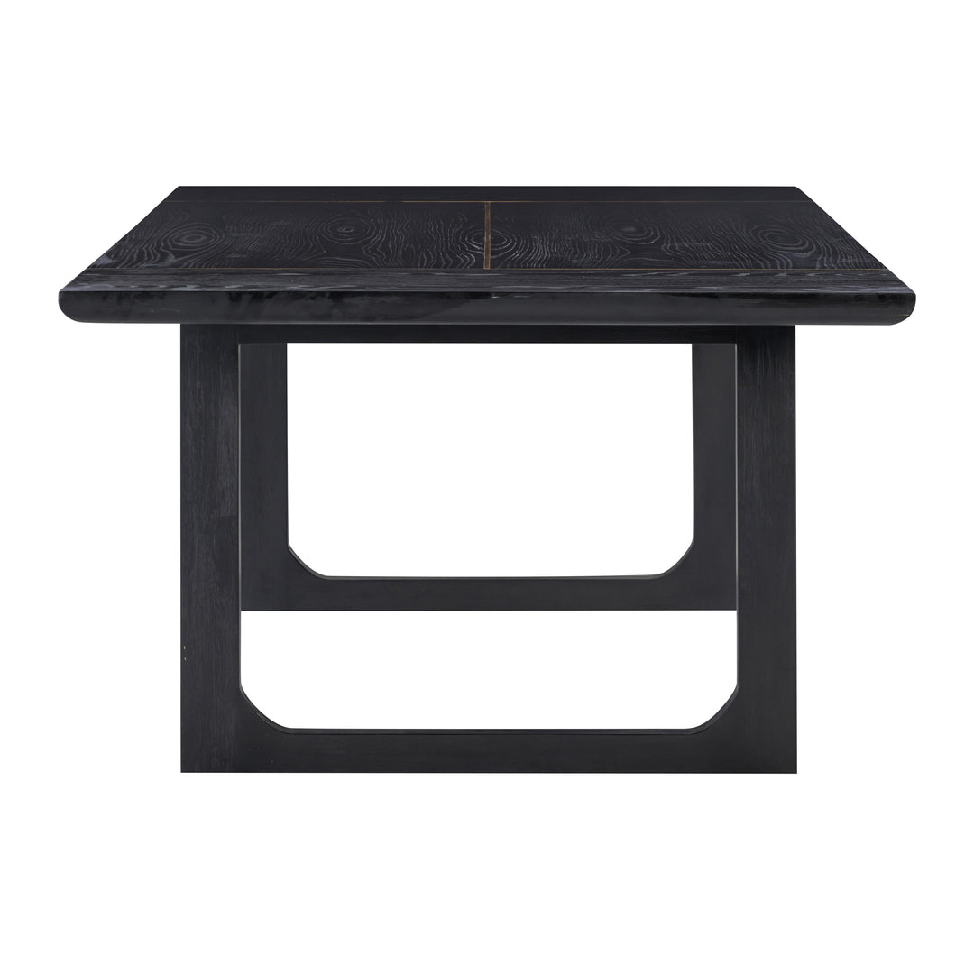 American Home Furniture | TOV Furniture - Shiloh Black Ash Rectangular Dining Table