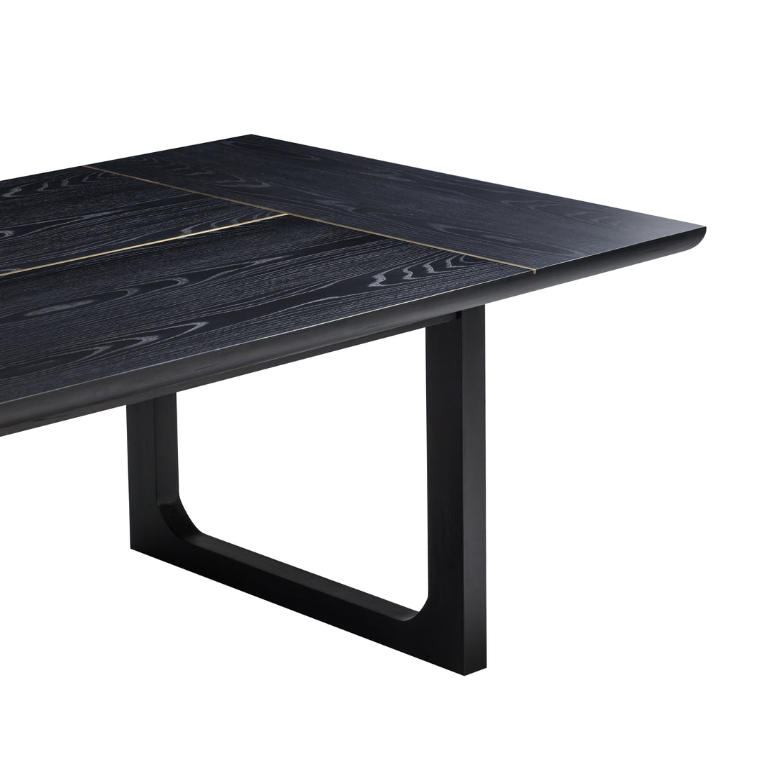 American Home Furniture | TOV Furniture - Shiloh Black Ash Rectangular Dining Table