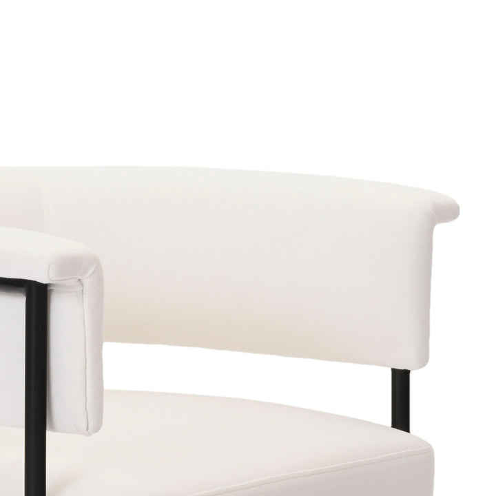 American Home Furniture | TOV Furniture - Taylor Cream Performance Linen Dining Chair