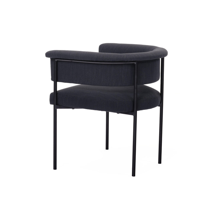 American Home Furniture | TOV Furniture - Taylor Black Performance Linen Dining Chair