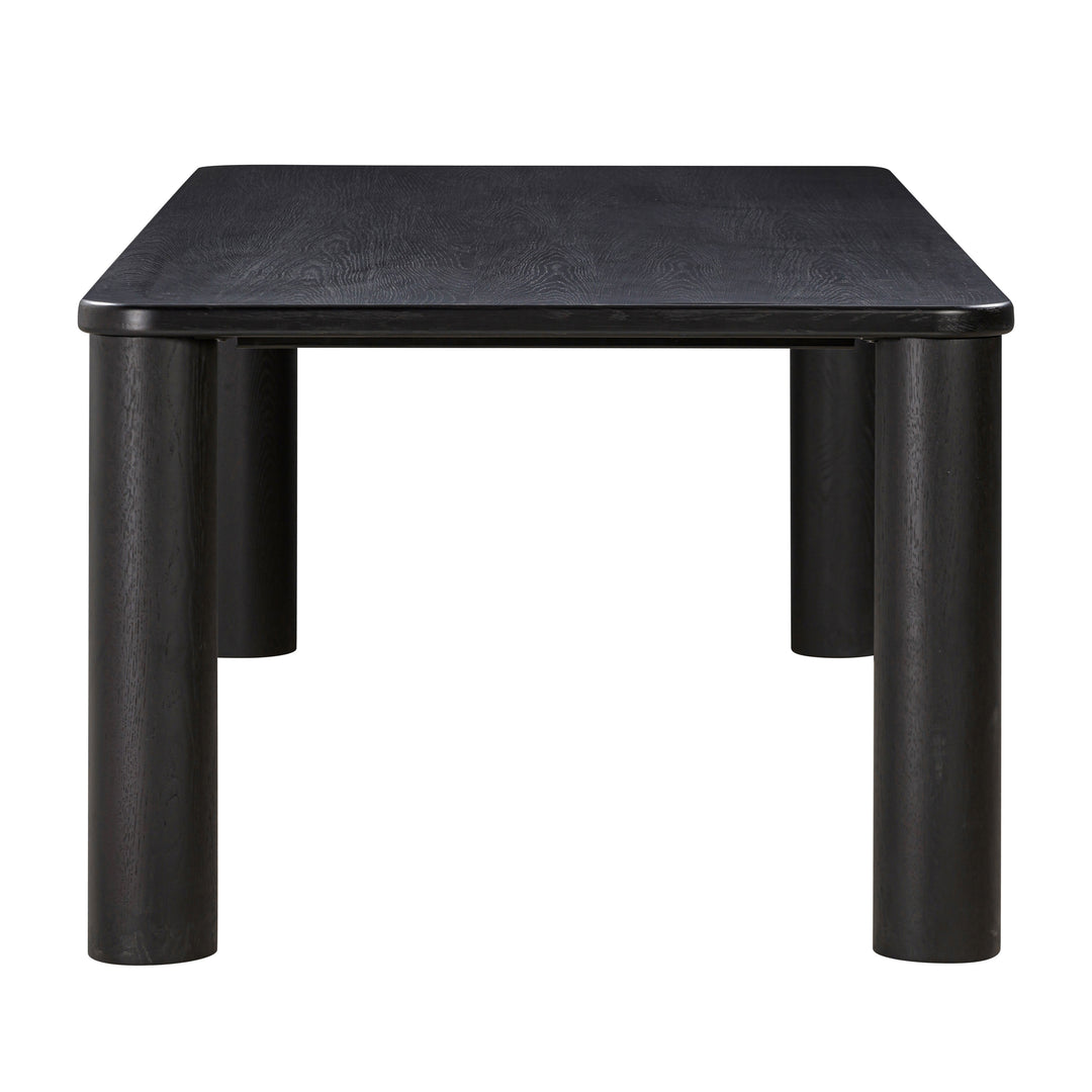 American Home Furniture | TOV Furniture - Akola Black Oak Rectangular Dining Table