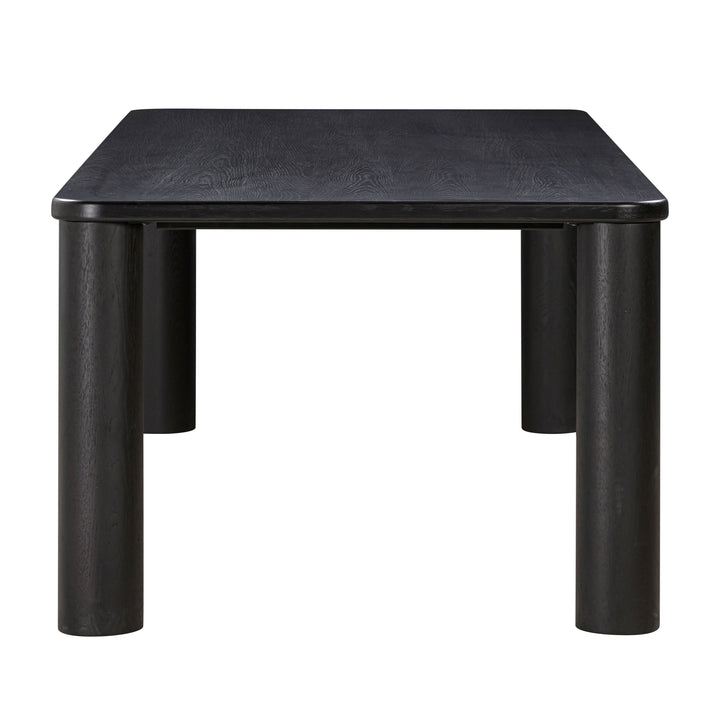 American Home Furniture | TOV Furniture - Akola Black Oak Rectangular Dining Table