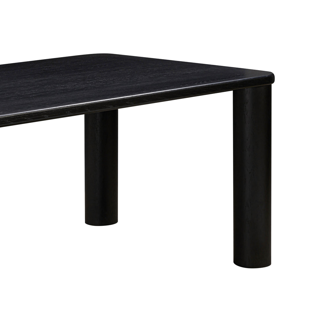 American Home Furniture | TOV Furniture - Akola Black Oak Rectangular Dining Table