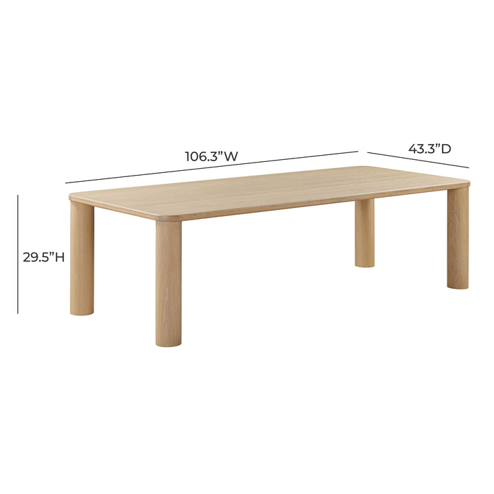 American Home Furniture | TOV Furniture - Akola Natural Oak Rectangular Dining Table