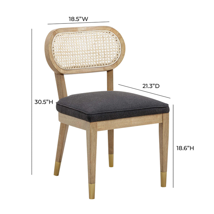 TOV Furniture Cosette Black Dining Chair - Set of 2 DINING CHAIRS