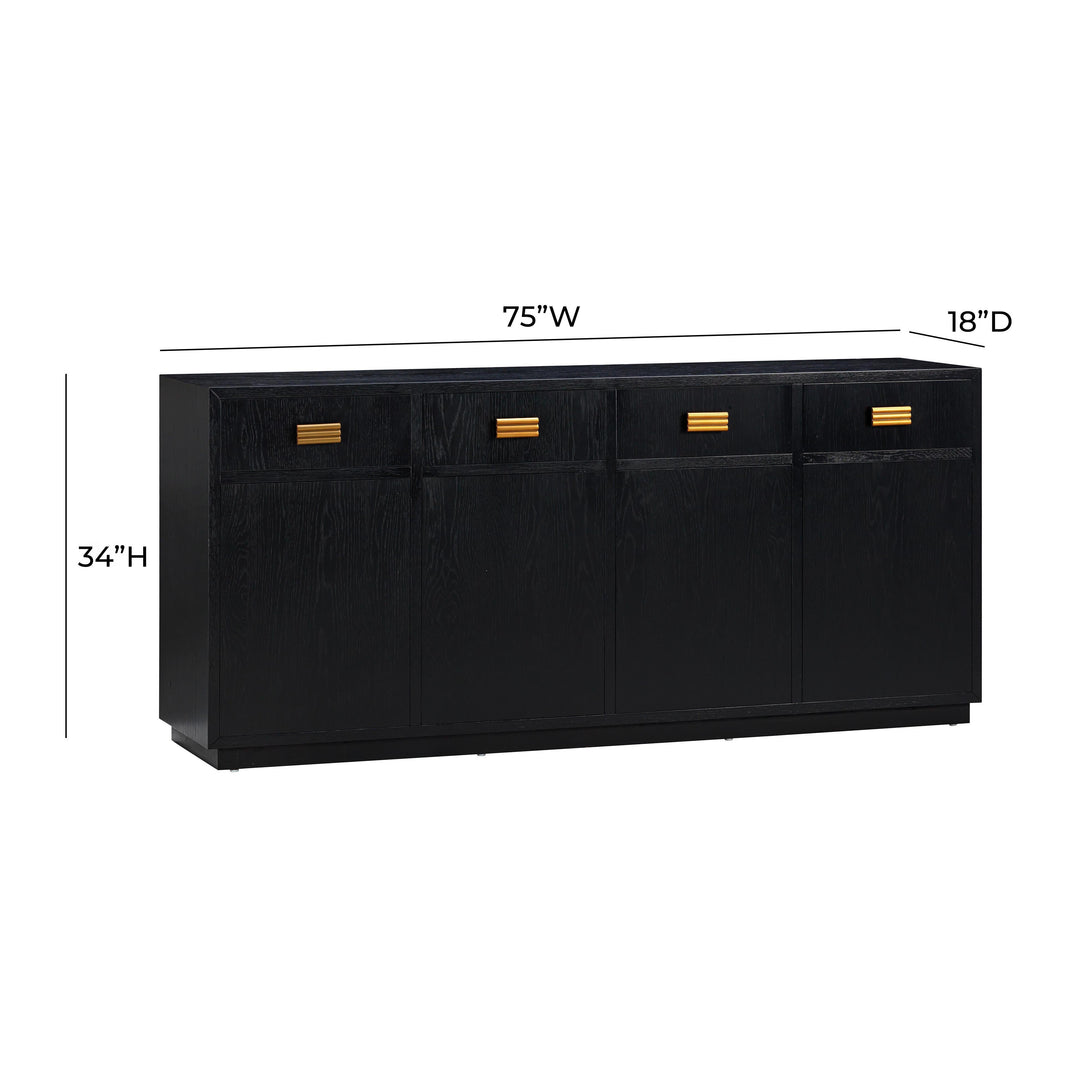 TOV Furniture Aria Black Oak Buffet CABINETS