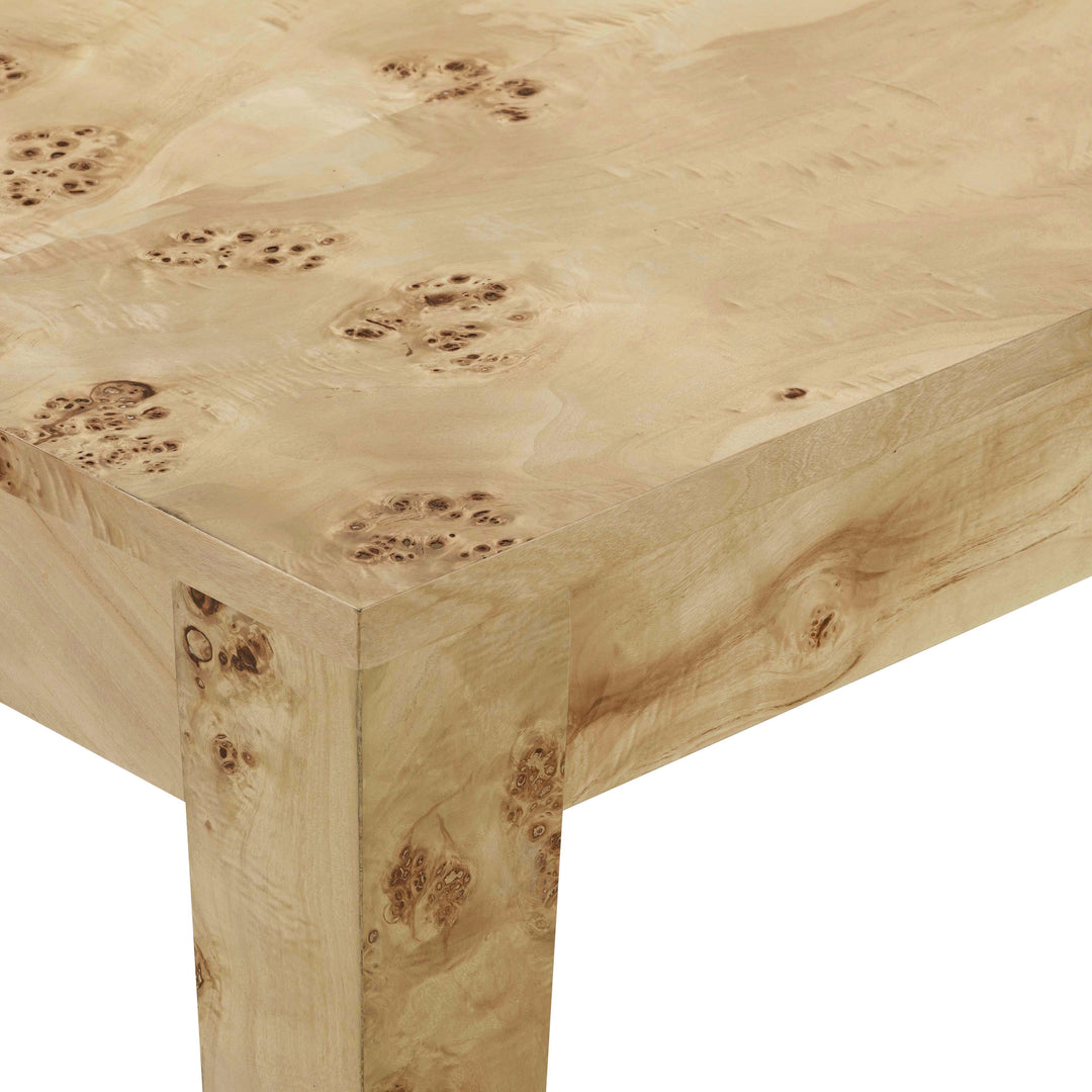 TOV Furniture Brandyss Natural Burl Rectangular Dining Table DINING TABLES